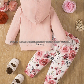 Χαριτωμένο μωρό μόδας Joker γράμμα εκτύπωσης μακρυμάνικο πουλόβερ ολόσωμη φόρμα casual παντελόνι δύο τεμαχίων χονδρικής