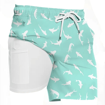 Ανδρικά μαγιό, νέα επαγγελματικά μαγιό με θερμές πηγές, γρήγορο στέγνωμα, αντι-ντροπιαστικά παντελόνια πέντε σημείων, χαλαρά, επίπεδα, ψηλολάστιχα παραλίας