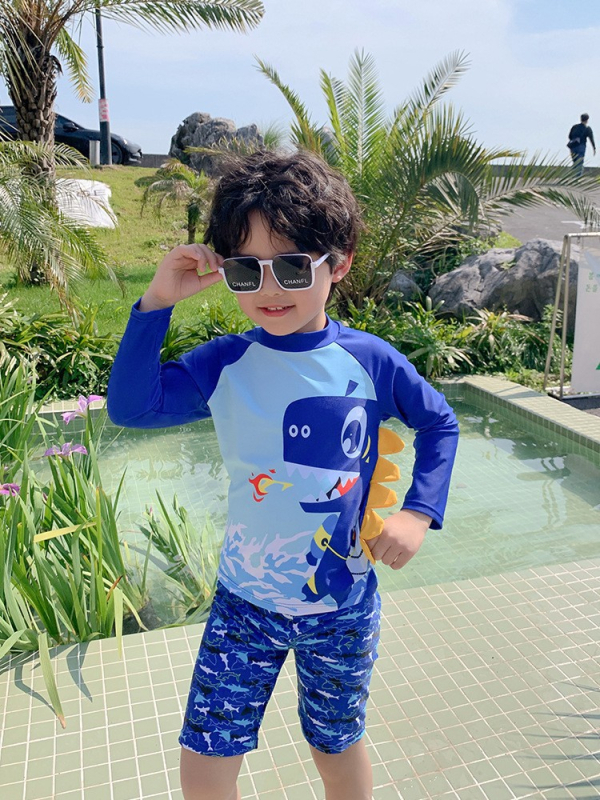 Nové detské plavky, detské plavky, rýchloschnúce priedušné tkaniny, delené plavky, detské plavky v kórejskom štýle