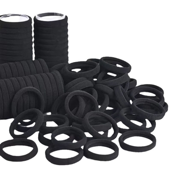 Galvos virvės guminė juosta moterims, aukšta elastinga ir patvari, stora plaukų virvė, paprasta plaukų virvė, juodas plaukų žiedas