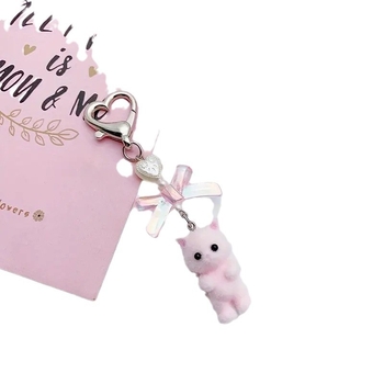 Νέα Ρητίνη Συγκεντρωτικά Χαριτωμένο Τρισδιάστατο Γατάκι Αρκούδα Μπρελόκ Τσάντα Πλάτης Κρεμαστό Μενταγιόν Κορίτσι Κοσμήματα