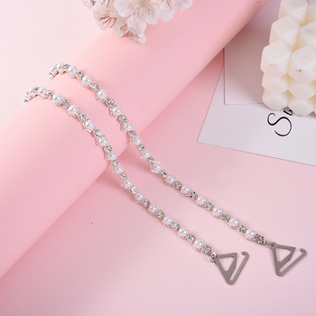 Interneto šventės karštas naujas stilius gražus nugaros nematomas pečių dirželis diržo ilgis reguliuojamas liemenėlės dirželis vasarinis pečių metalinis pečių dirželis