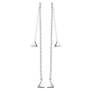 Interneto šventės karštas naujas stilius gražus nugaros nematomas pečių dirželis diržo ilgis reguliuojamas liemenėlės dirželis vasarinis pečių metalinis pečių dirželis