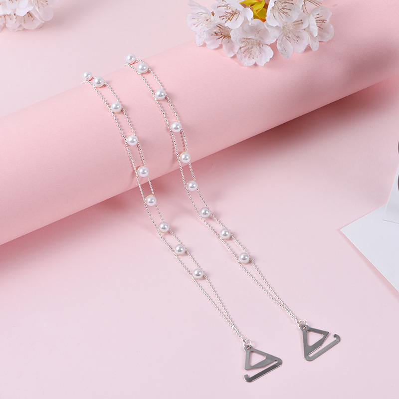 Interneto šventės karštas naujas stilius gražus nugaros nematomas pečių dirželis diržo ilgis reguliuojamas liemenėlės dirželis vasarinis pečių metalinis pečių dirželis