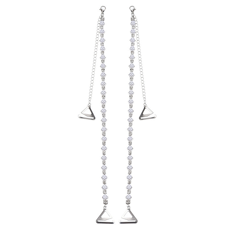 Interneto šventės karštas naujas stilius gražus nugaros nematomas pečių dirželis diržo ilgis reguliuojamas liemenėlės dirželis vasarinis pečių metalinis pečių dirželis