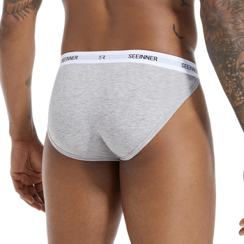 Ανδρικά σλιπ με ψηλό πιρούνι, χαμηλή μέση, άνετα, αναπνεύσιμα, βαμβακερά, για νέους, Amazon AliExpress, ευρωπαϊκά και αμερικανικά, μεγάλα μεγέθη