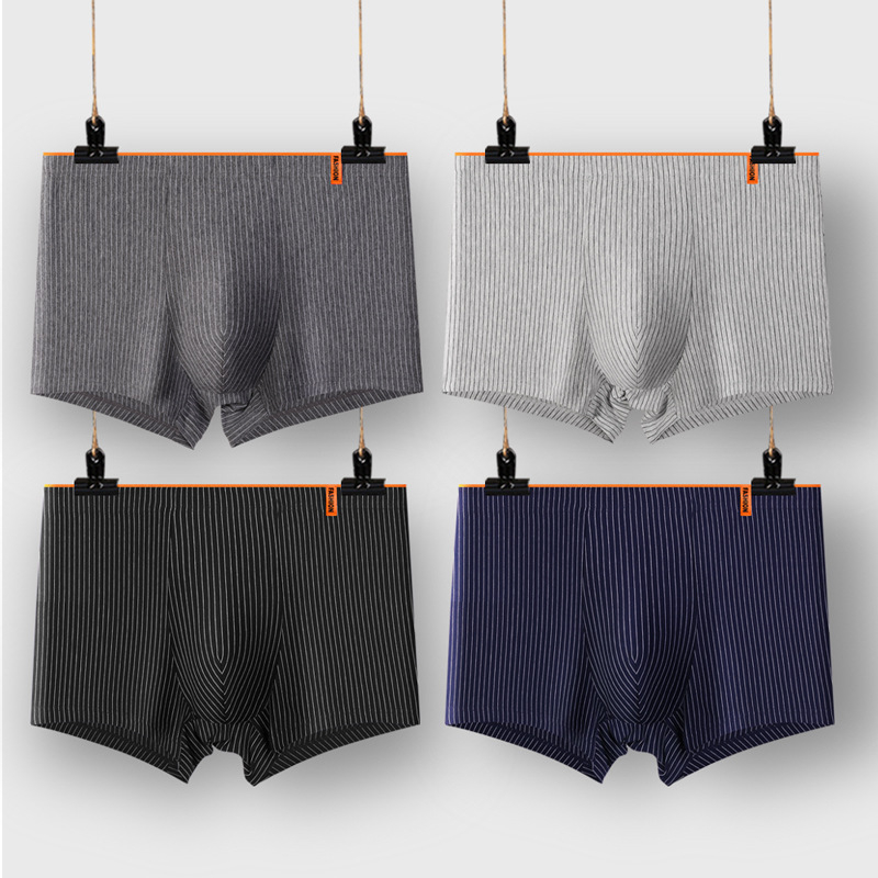 Vīriešu kokvilnas apakšveļa, elpojošas jauniešu bokseršorti, vīriešu sporta plus izmēra bokseršorti, zēnu vidukļa apakšveļa vairumtirdzniecībā