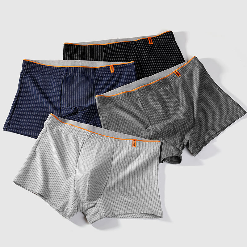 Vīriešu kokvilnas apakšveļa, elpojošas jauniešu bokseršorti, vīriešu sporta plus izmēra bokseršorti, zēnu vidukļa apakšveļa vairumtirdzniecībā