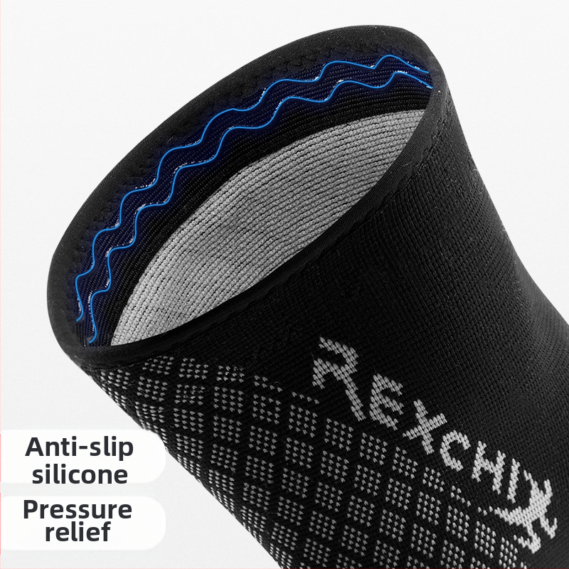 Nové športové chrániče kolien pre mužov a ženy, silikónové protišmykové chrániče kolien na drepy, basketbal, priedušné chrániče kolien HX03