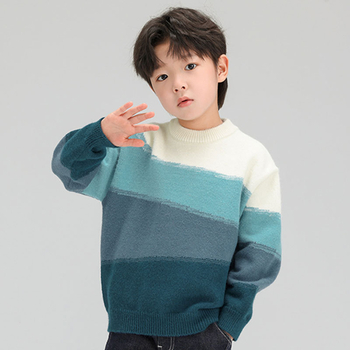 Lasteriided Poiste kampsunid Kudumid Sügis Uus Kevad ja sügis Zhongda Laste Poiste fliisvoodriga topp T2575