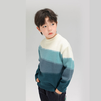 Lasteriided Poiste kampsunid Kudumid Sügis Uus Kevad ja sügis Zhongda Laste Poiste fliisvoodriga topp T2575