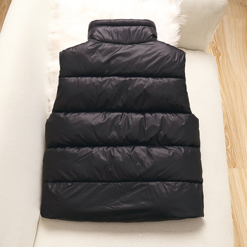 Sügis-talvine must-kuldne grafeenkraega vest laste sule-puuvillast vest sügis-talvine paksendatud soe jope poistele ja tüdrukutele