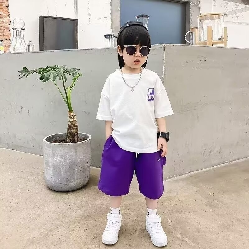 Μπλούζα με κοντό μανίκι για αγόρια 2025 Μοντέρνα παιδικά ρούχα Κομψό καλοκαιρινό φαρδύ παιδικό τοπ για αγόρια