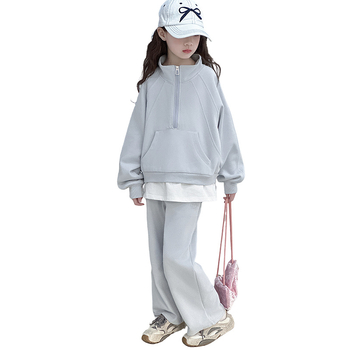 Κοριτσίστικο κοστούμι 2025 Άνοιξη Νέο Μεγάλο Παιδικό Δυτικό Στυλ Μοντέρνο Κορεάτικο Παιδικό Ρούχο Αθλητικά Αναψυχή Σετ Δύο Τεμαχίων