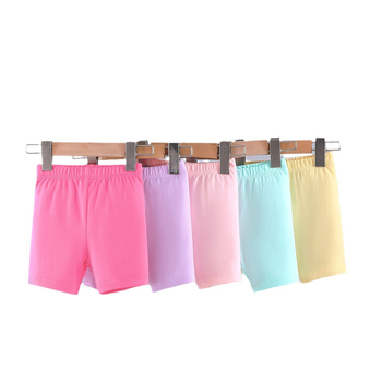 Πολύχρωμα βαμβακερά μποξεράκια για κορίτσια, παιδικά σορτς κατά της έκθεσης σε γρατζουνιές, σετ 5 τεμαχίων κολάν