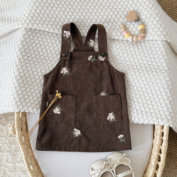 Φούστα με κέντημα σε φλοράλ μοτίβο για μωρά κορίτσια, φούστα με κέντημα σε κορδόνι, άνοιξη & φθινόπωρο, διασυνοριακή προσφορά