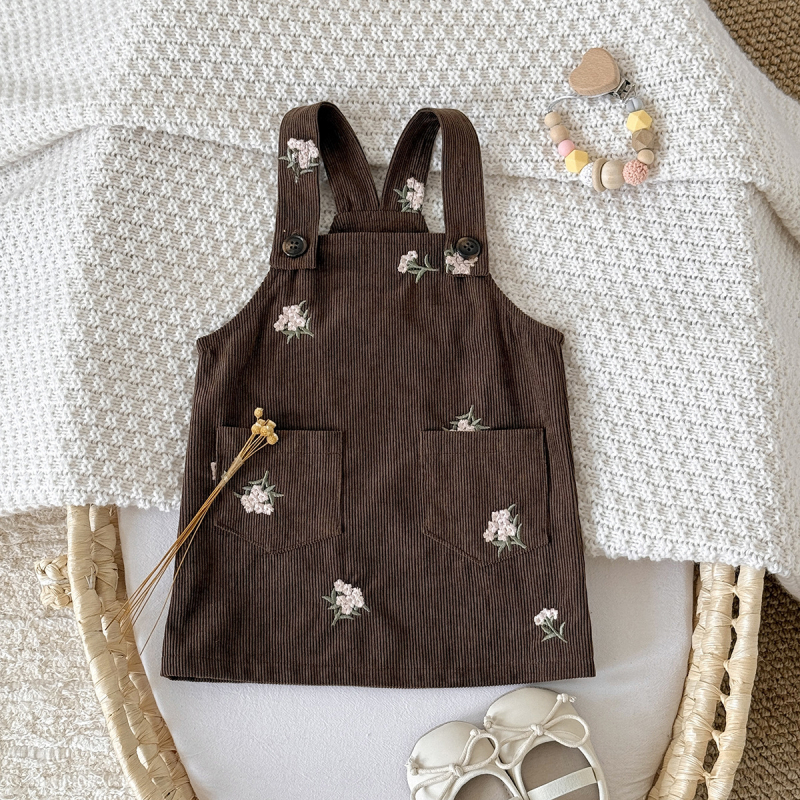 Φούστα με κέντημα σε φλοράλ μοτίβο για μωρά κορίτσια, φούστα με κέντημα σε κορδόνι, άνοιξη & φθινόπωρο, διασυνοριακή προσφορά