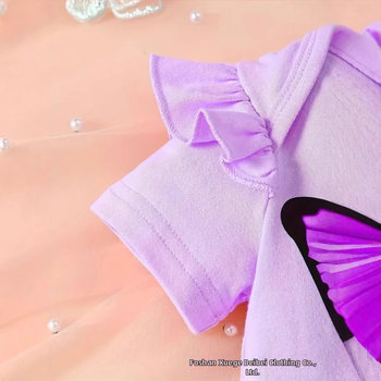 Άνοιξη και Καλοκαίρι 2025 Άνετο Νεογέννητο Μωρό με Κοντά Μανίκια και Στάμπα Πεταλούδας, Φαρδιά Παντελόνια, Κορδέλα για τα Μαλλιά, Κοστούμι 3 Τεμαχίων