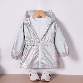 Laos Kevadel ja sügisel uued poistele ja tüdrukutele mõeldud moekad erksavärvilised kapuutsiga jaki jaki lukuga pika topiga vabaaja Temu Explosions