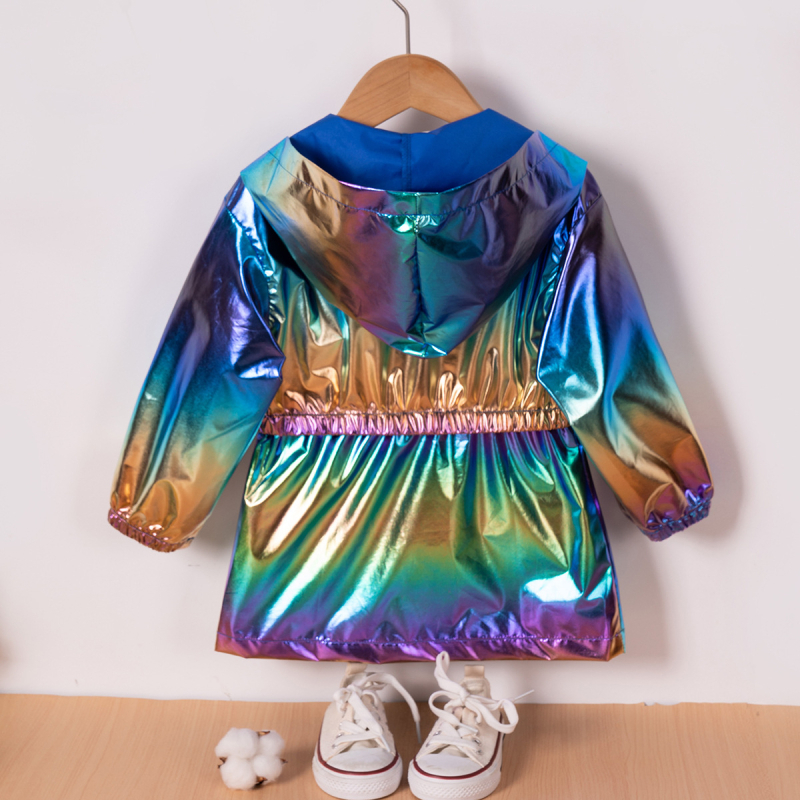 Laos Kevadel ja sügisel uued poistele ja tüdrukutele mõeldud moekad erksavärvilised kapuutsiga jaki jaki lukuga pika topiga vabaaja Temu Explosions