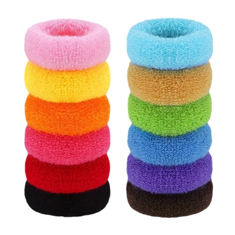 Rankšluosčio žiedas Storas rankšluosčio plaukų žiedas Saldainių spalvos gumytė Didelė, elastinga plaukų virvė Plaukų juosta Plaukų aksesuarai