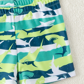 Εξωτερικού Εμπορίου Καλοκαιρινό Νέο Αγόρι Μαγιό Split Shark Παιδικό Μαγιό με Μακρυμάνικο Αντιηλιακό Παντελόνι Κορεάτικο Παιδικό Σορτς για Σέρφινγκ