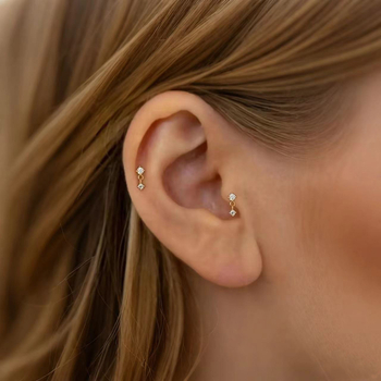 Eiropas un Amerikas Savienoto Valstu pārrobežu S925 sudraba auskari, apzeltīti auskari, modes auskari, sieviešu cirkona piekaramie auskari, 2025. gads, jauns