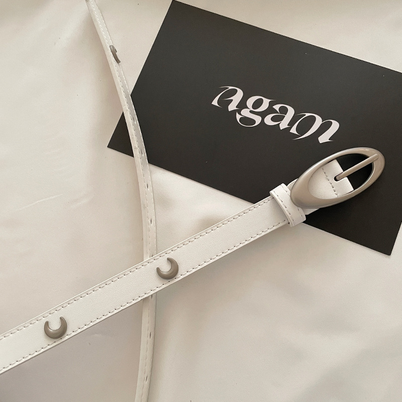 Nišidisainiga Ameerika vöö naistele 2024. aasta uus suvine mitmekülgne vabaaja vöö must tähtmust