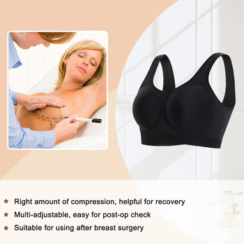 Piiriülene kuum postoperatiivne aluspesu, push-up õlarihmaga seljapandlaga disainiga reguleeritava rõhuväärtusega rinnahoidja