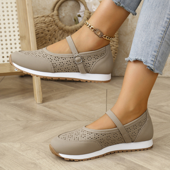 Temu AliExpress 2025 Nové sandále Dámske letné pohodlné športové duté dámske topánky s plochým otvorom