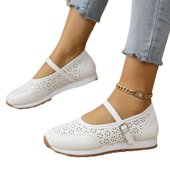 Temu AliExpress 2025 Nové sandále Dámske letné pohodlné športové duté dámske topánky s plochým otvorom