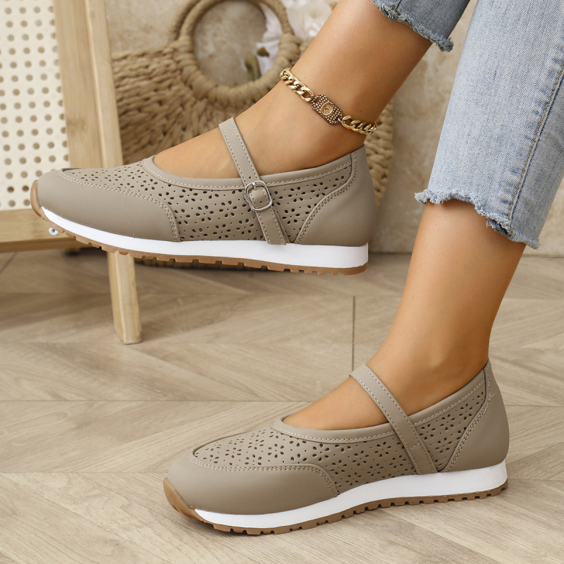 Temu AliExpress 2025 Nové sandále Dámske letné pohodlné športové duté dámske topánky s plochým otvorom