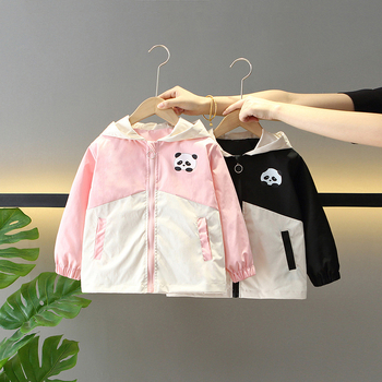 Παιδικά μπουφάν για αγόρια, άνοιξη και φθινόπωρο, χαριτωμένα τυπωμένα casual ρούχα σε κορεατικό στιλ για κορίτσια, λεπτά μπουφάν με μακριά μανίκια σε χρωματιστές αποχρώσεις, κοντά στυλ