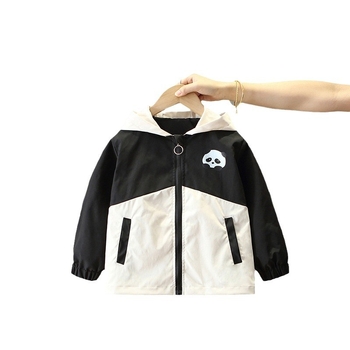 Παιδικά μπουφάν για αγόρια, άνοιξη και φθινόπωρο, χαριτωμένα τυπωμένα casual ρούχα σε κορεατικό στιλ για κορίτσια, λεπτά μπουφάν με μακριά μανίκια σε χρωματιστές αποχρώσεις, κοντά στυλ