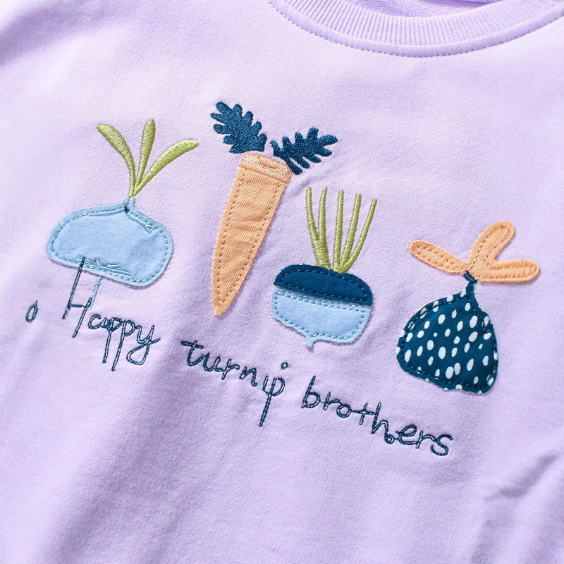 Blumi cezhraničný dievčenský oblek s dlhým rukávom, roztomilý jesenný sveter, nový sveter, ležérne detské oblečenie