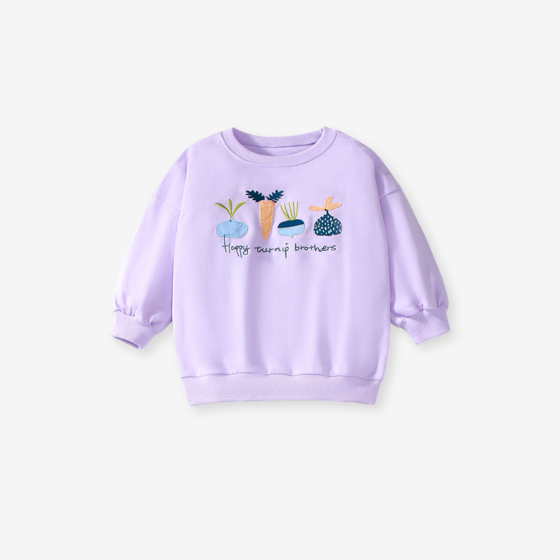 Blumi cezhraničný dievčenský oblek s dlhým rukávom, roztomilý jesenný sveter, nový sveter, ležérne detské oblečenie