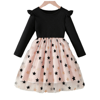 Φόρεμα για κορίτσια Άνοιξη 2025 Νέο Κορεάτικο Στυλ Παιδική Μεγάλη Παιδική Φούστα Άνοιξη και Φθινόπωρο Κοριτσίστικη Φούστα Πριγκίπισσας Western Style