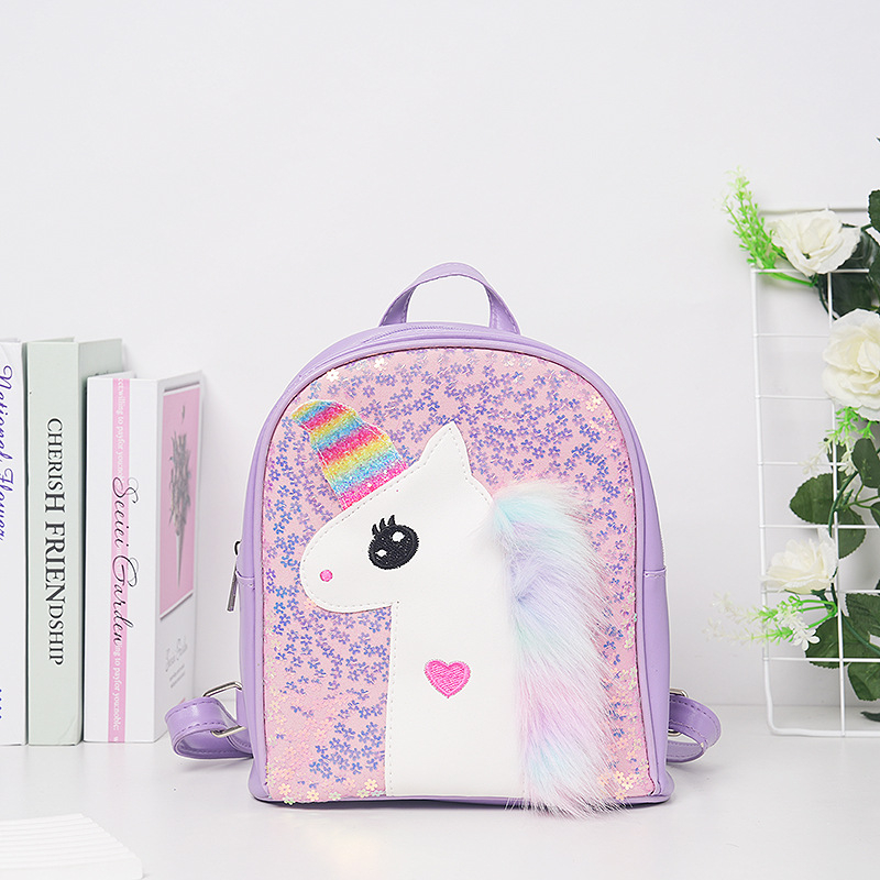 Tehase otsemüük - uus sädeleva vikerkaarevärvilise pulbriga armas ükssarviku õpilase koolikott litritega ja viieharulise tähega ripatskott