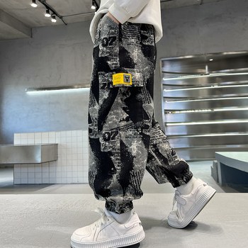 Παντελόνια για αγόρια για την άνοιξη και το φθινόπωρο 2024, νέα παντελόνια Coil, μεγάλα παιδικά παντελόνια καμουφλάζ, παιδικά ανοιξιάτικα παντελόνια Western στυλ, μοντέρνα, casual παντελόνια για αγόρια