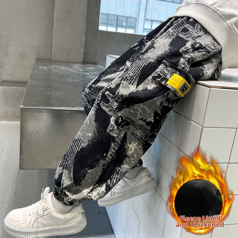 Dječje proljetne i jesenske hlače 2024. Nove hlače s oprugom, velike dječje maskirne dječje hlače za dječake, proljetni zapadnjački stil, ležerne hlače, moderne