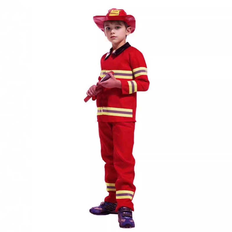 Helovīna kostīmi Bērnu kostīmi Zēnu cosplay Ugunsdzēsības profesionālie kostīmi Ugunsdzēsēju kostīmi