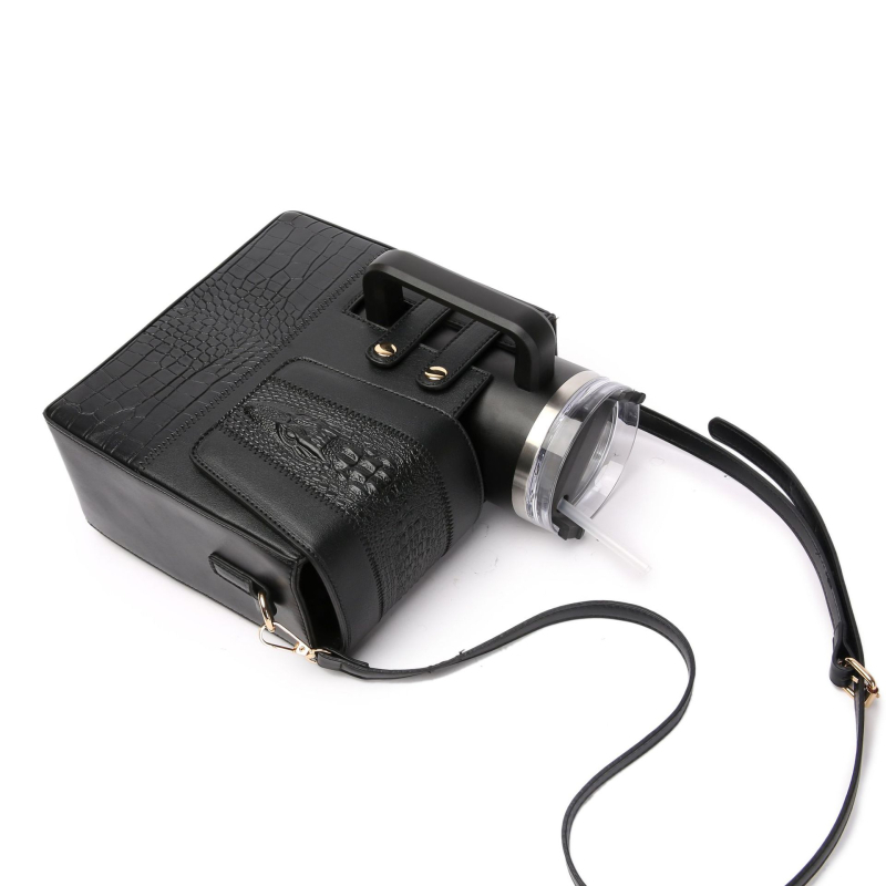 Nová crossbody taška v štýle Cross-border, taška cez rameno, módna jednoduchá vonkajšia praktická univerzálna veľká termoska s krokodílím vzorom