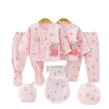 Septynių dalių kūdikio drabužiai medvilninis kostiumas Apatiniai apatiniai Apatiniai apatiniai Naujagimio drabužiai berniukams ir mergaitėms 0-3 mėnesių