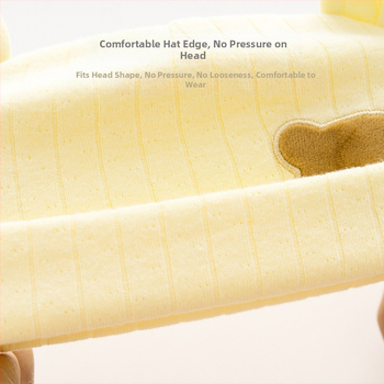 Naujagimio kepurė, pavasario, rudens ir žiemos kūdikio miela meškiuko šilta megztinė kepurė, naujagimio žakardo vaisiaus kepurė