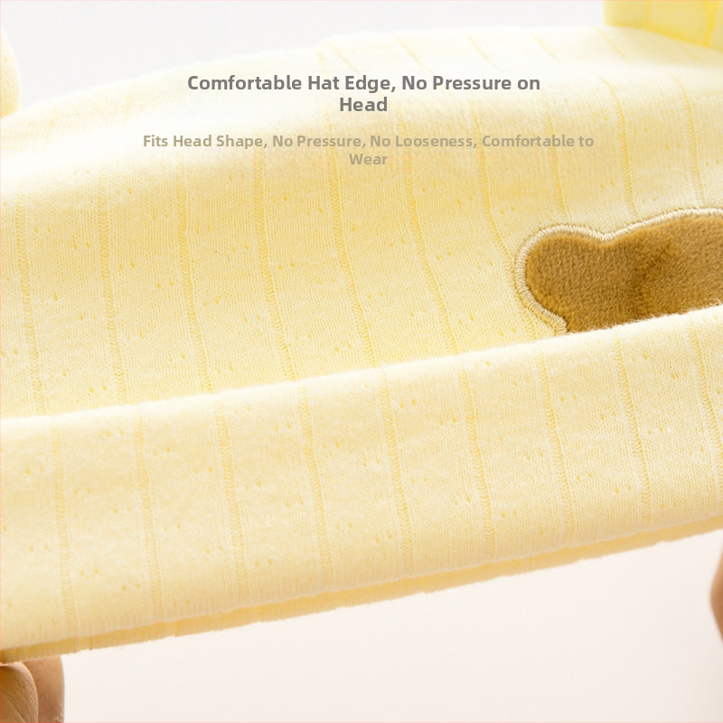 Шапка за новородено, пролет, есен и зима, бебешка сладка мечка, топла пуловер шапка, жакардова шапка за новородено, фетална шапка