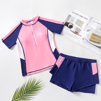 2025 Novi djevojački kupaći kostim, kratke hlače, spojeni kupaći kostim, dječji kupaći kostim s visokom elastičnošću