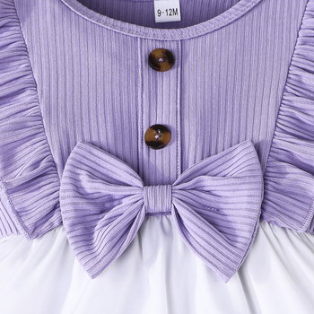 Διασυνοριακό 2025 χαριτωμένο καλοκαιρινό κοριτσάκι με νέα φούστα με μοτίβο πεταλούδας και λουλούδι, φόρεμα με κοντό μανίκι, καθημερινό ελεύθερο χρόνο