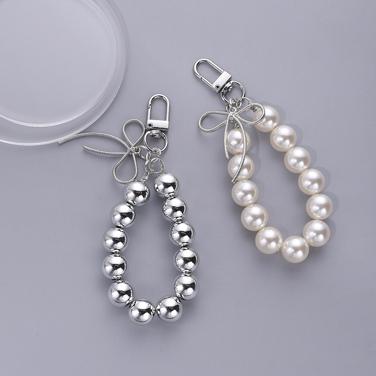 Lentes bantītes atslēgu piekariņš, pašdarināts mobilā tālruņa maciņa ķēdes piekariņš, rotājumi, dzeramā tauriņa kaklasaites lodīšu ķēdes kulons