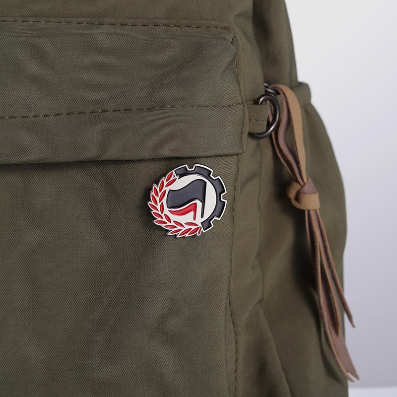 Vanjska trgovina kreativna geometrijska zastava značka osobnost modni svestrani ruksak rever broš pribor poklon