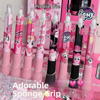 Στυλό Pony Polly Sponge Chubby Pen για μαθητές, καλό γράψιμο, γρήγορο στέγνωμα, 0,5 μαύρο ίντσες, υψηλής χρωματικής αξίας, σε στυλό gel.